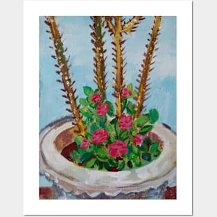 Cactus Flowers Posters and Art